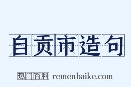 自贡市造句是什么意思的图片